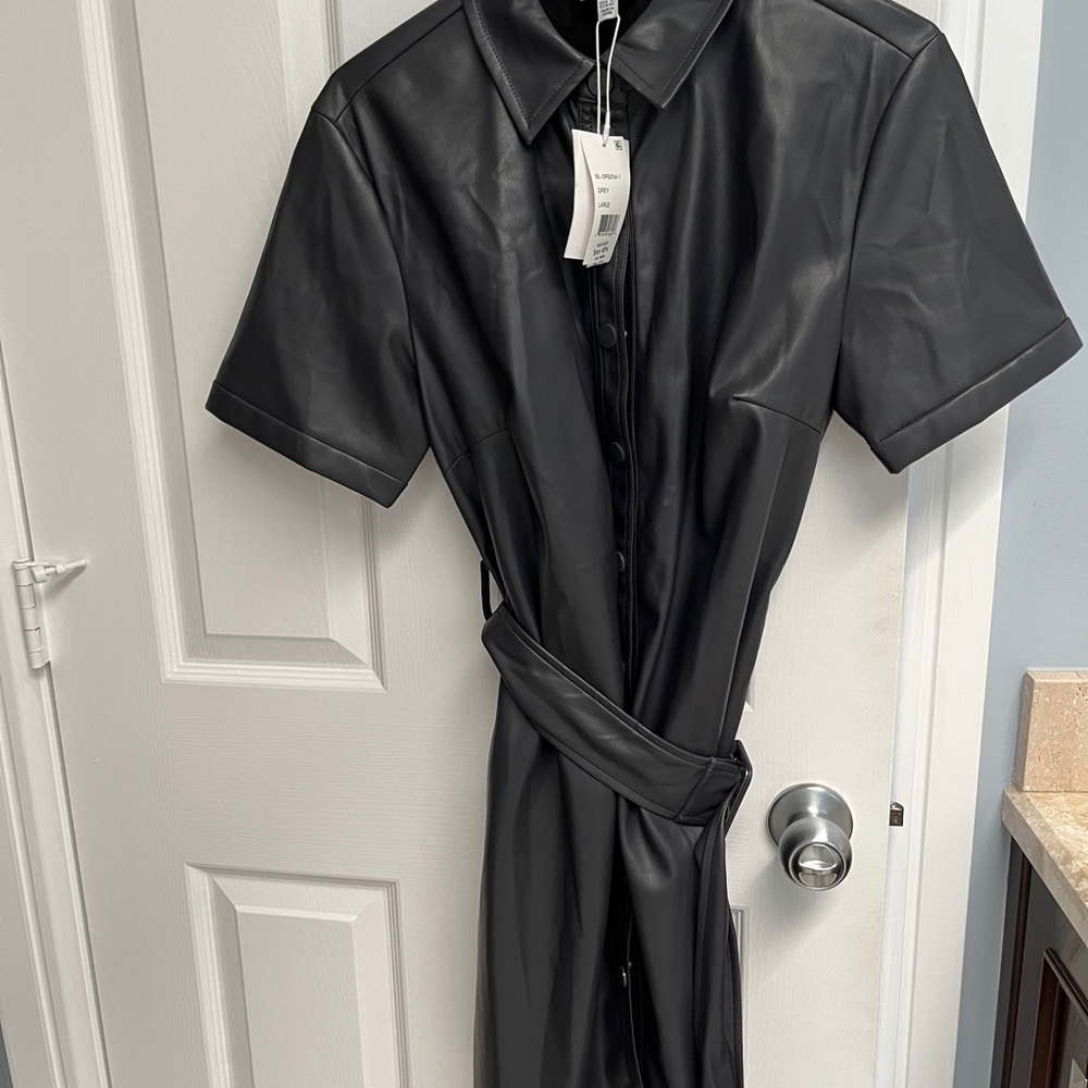 Lucy Paris Faux Leather Dress